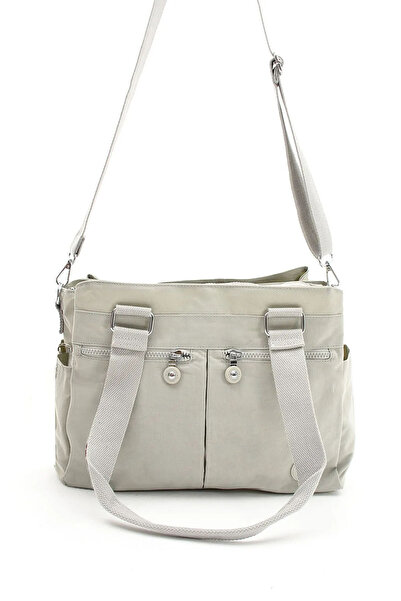 Lifonbag حقيبة كروس مجعدة كبيرة الحجم مكونة من 8 أقسام مع حزام كتف - حقيبة جامعية مقاومة للماء