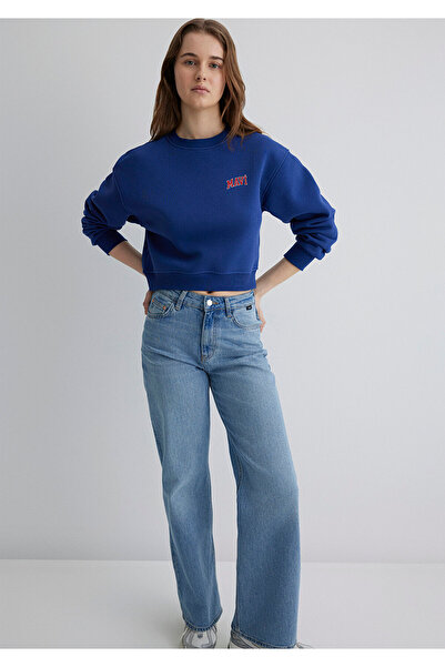 Mavi Φούτερ με λογότυπο Navy Blue Crop 1611601-70722