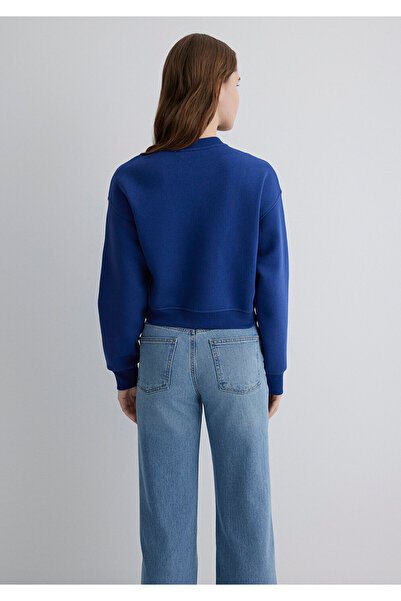 Mavi Φούτερ με λογότυπο Navy Blue Crop 1611601-70722