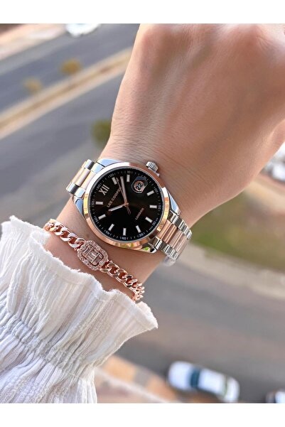 Lee Cooper Bronze Steel Mesh Cord 3 Atm Water Resistant Women's Wristwatch+bracelet Lc.07343.430