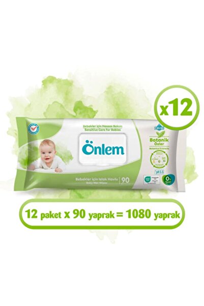 ÖNLEM Botanika Islak Havlu 90x12 Adet