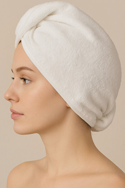 Shadro Textile قبعة تجفيف الشعر القطنية، منشفة تجفيف الشعر |   ناعمة وفائقة الامتصاص |   مع الأزرار |