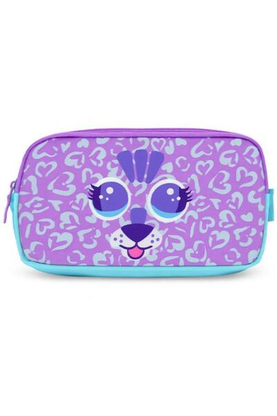 KAUKKO Kids Pencil Bag Cute Face Tiger L8144