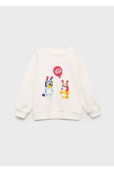 MANGO Baby Bluey desenli sweatshirt