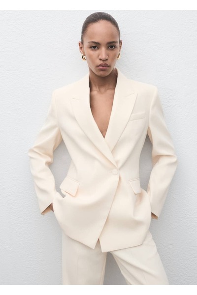 MANGO Woman Kruvaze blazer ceket