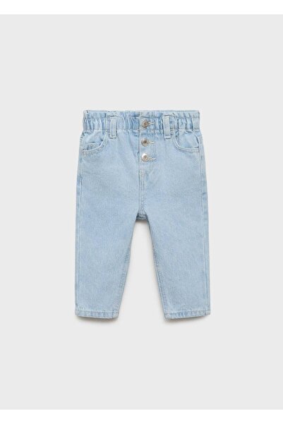 MANGO Baby Düğmeli paperbag jean