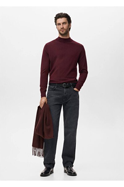 MANGO Man %100 merinos yünü boğazlı kazak