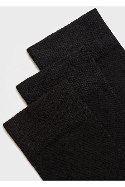 MANGO Man 3'lü pamuklu çorap