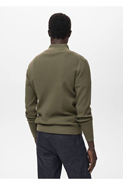 MANGO Man Ribana fermuarlı yaka kazak