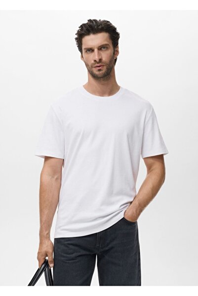 MANGO Man Medium weight regular fit tişört