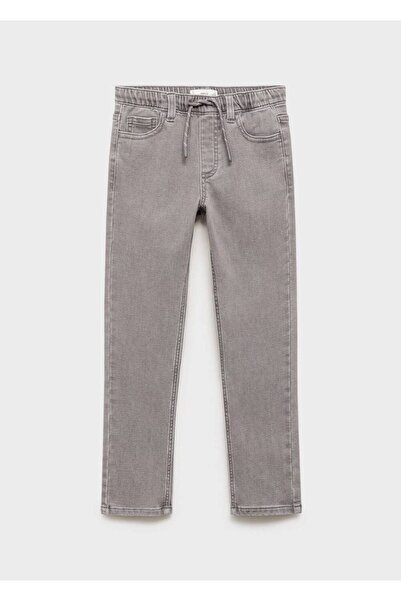 MANGO Kids Pantaloni de blugi confortabili cu șnur