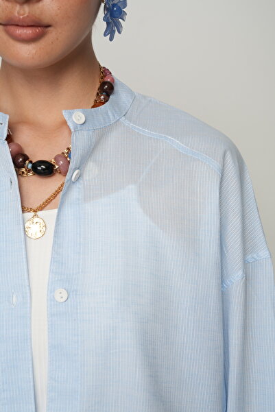 Orfeo Negro Γυναικείο μπλουζάκι Cool Breeze με ριγέ λαιμόκοψη