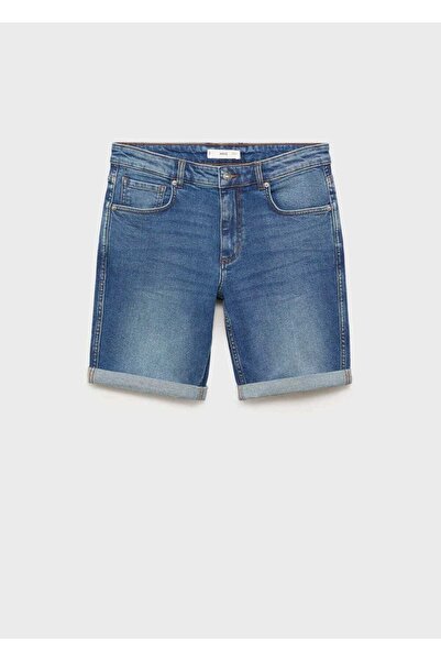 MANGO Man Slim fit kot bermuda şort