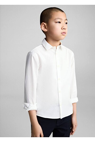MANGO Kids Pamuklu Oxford gömlek
