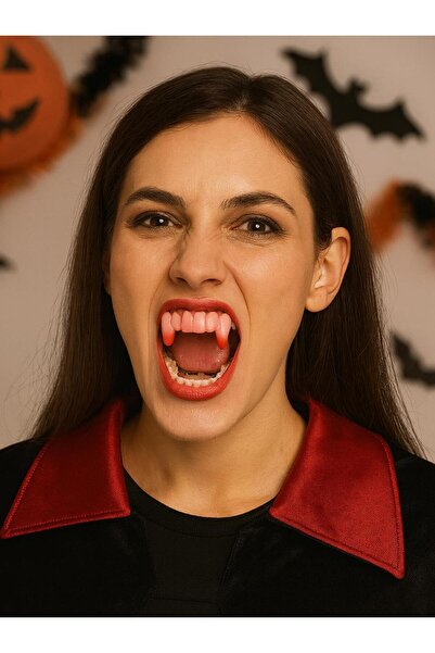 Parti Adresi Cadılar Bayramı Vampir Dişi Halloween Parti Kostüm Aksesuarı