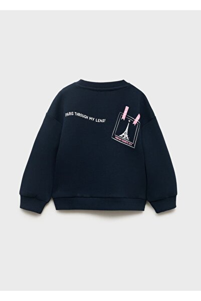 MANGO Baby İşlemeli çizimli sweatshirt