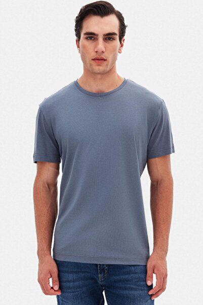 D'S Damat Μπλουζάκι Ds Damat Comfort Smoked 100% βαμβάκι