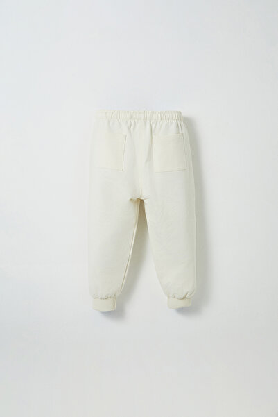 Marvy Ecru Embroidery Detailed Jogging Pants