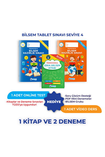 Teknookul Yayınları Bilsem Hazırlık Seti Seviye 4