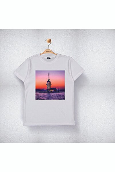 Cevval Бавовняна дитяча футболка з видом на Бавовняну вежу