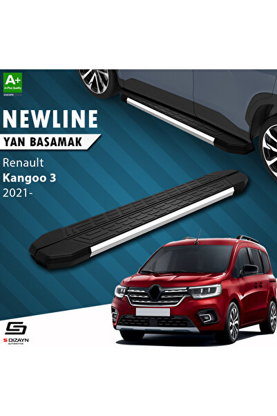 S Dizayn S-dizayn Renault Kangoo 3 Uzun Şase Newline Krom Yan Basamak 229 Cm ...