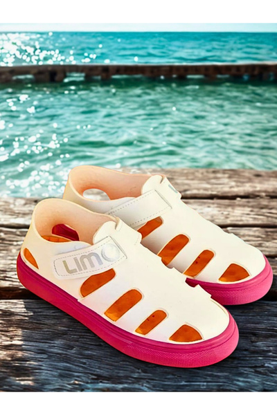 Moda Lime Unisex Velcro Talpă flexibilă Ortopedică completă Durabilă Mucegai lată Sandale sport pentru copii Papuci