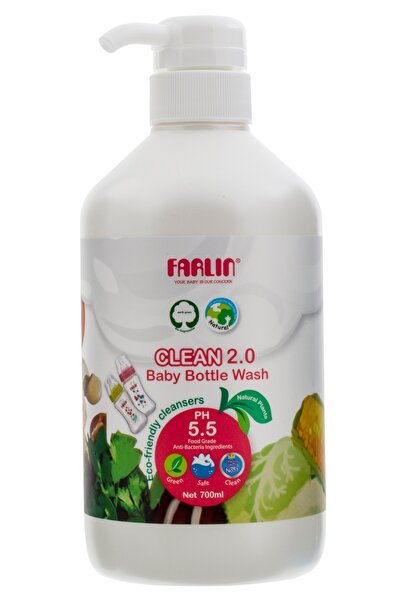 FARLİN غسول ومنظف لزجاجة الأطفال، تركيبة نباتية طبيعية - 700 مل