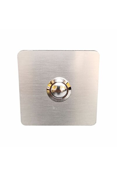 ALGATEC Paslanmaz 304 Kare Zil butonu 70x70mm