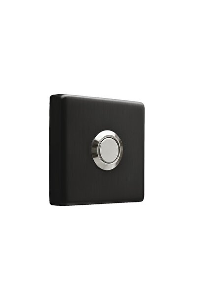 ALGATEC Siyah Paslanmaz Tek Kontak Zil Butonu