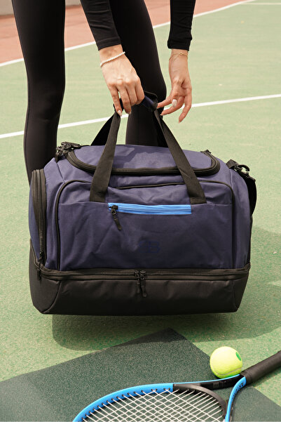 Solo Bag Medium Size Unisex Fabric Sports Casual Fitness and Travel Bag with Shoe Eyes