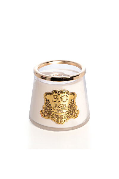 BUON ODORE GOLD PİRİNÇ DETAYLI CAM MUM  1 LT
