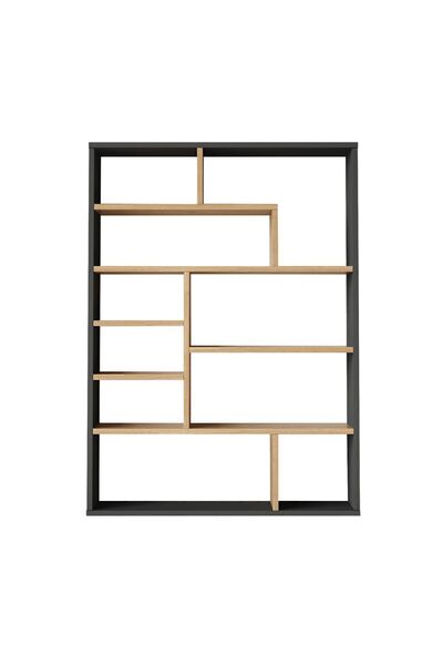 Yurupa Keemon Kitaplık 124cm Sepet-Antrasit KEE1-SA