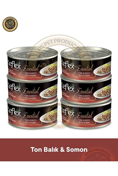Reflex Plus Essential Kedi Ton Balıklı&Somonlu 6x70gr