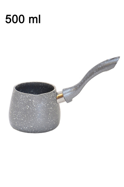 ELAMAL وعاء قهوة الأمل غير لاصق رمادي 500 مل