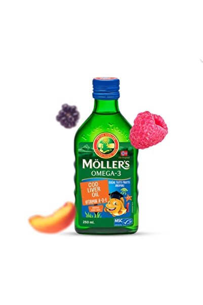 Möller's Möllers Omega 3 250 ml Tutti Frutti Aromalı Balık Yağı