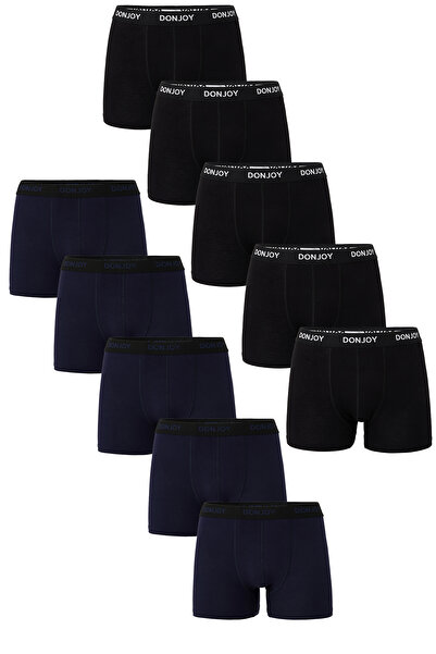don joy Ανδρικά μπόξερ 10 τεμαχίων από βαμβακερό χτενισμένο βαμβάκι με ελαστι...