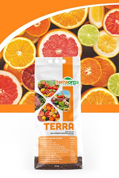 TerraOrga Terra 5 Kg 16-8-24+te Npk Gübresi Harmanlanmış Ec Fertilizer