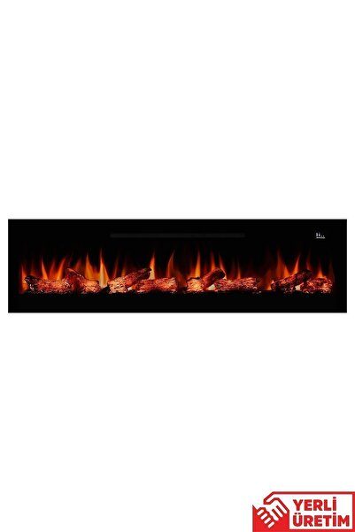 ZAYA Pagla 200 Elektrikli Şömine - Isıtıcılı, Cam Çerçeveli, Sınırsız Renkli