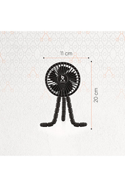 Gezenbebe Mini Portable Stroller Fan | Batteryed Flexible Tripod Fan for Better Cooling for Stroller