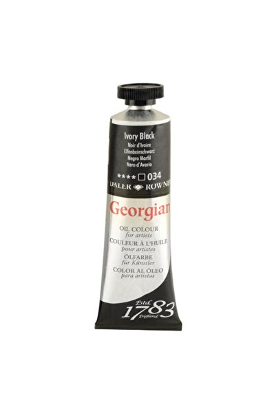 Daler Rowney Georgian Yağlı Boya 37ml Ivory Black 034