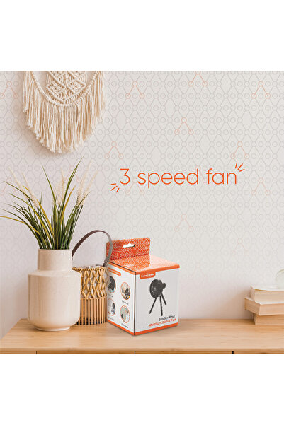 Gezenbebe Mini Portable Stroller Fan | Batteryed Flexible Tripod Fan for Better Cooling for Stroller