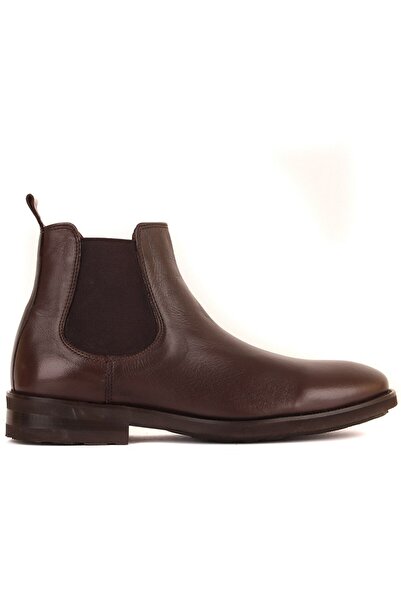 SailLakers - Kahverengi Deri Fermuarsız Eva Taban Erkek Chelsea Bot 102-061-1...