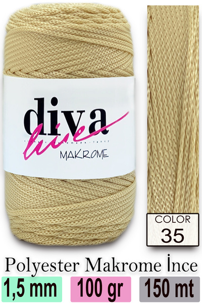 Diva İplik Diva Makrame Konac 35