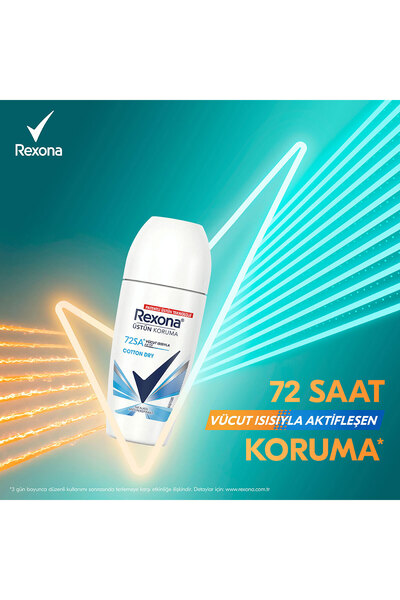 Rexona Üstün Koruma Kadın Roll On Deodorant Cotton Dry 50 ml x2