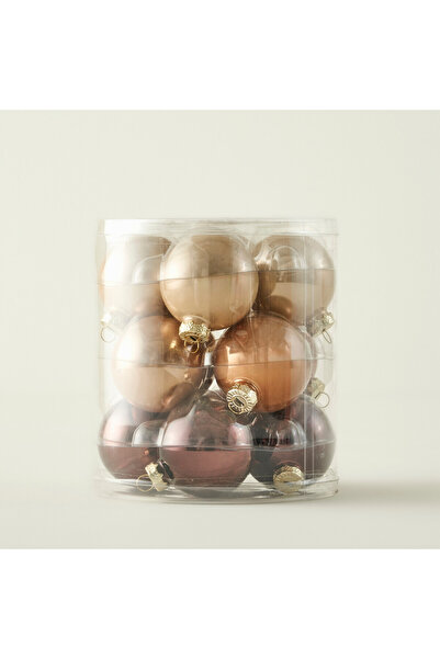 Bella Maison Різдвяні прикраси 12 шт. Коричневі (6 см)