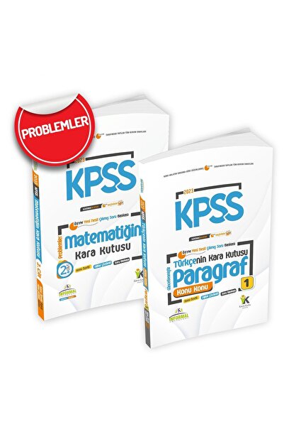 Karakutu Yayınları Kpss Paragraf Ve Problemler Kara Kutu Konu Özetli D. Çözüm...