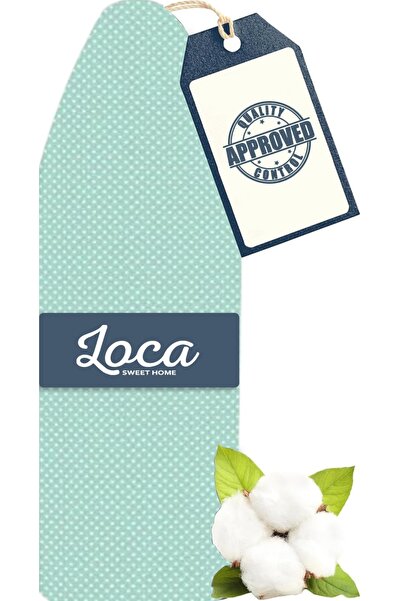 100% Cotton (55*140)cm Custom Fireproof Surface 5mm Sponge Ironing Board Cover Polka Dot Pattern