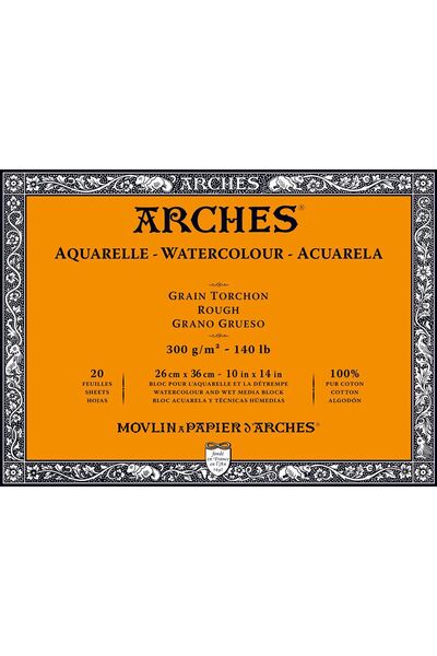 Arches Watercolour Block Rough 300gr 26x36cm 20 Sayfa