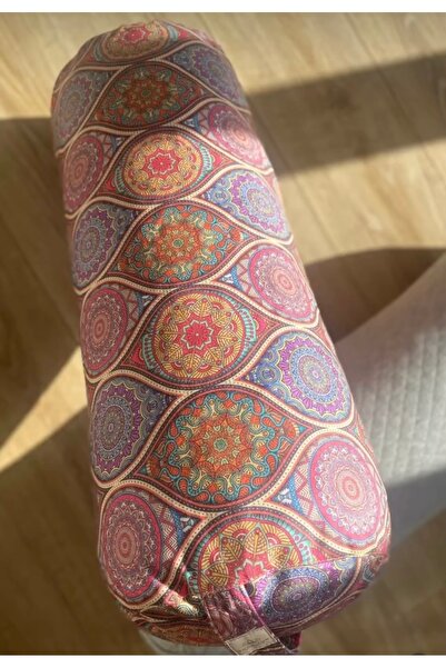 SUNYOGA Zafu Циліндрична подушка для йоги Bolster Mandala Дизайн Багатоколірний