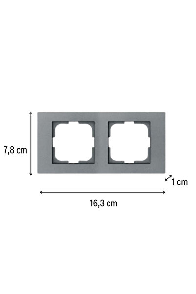 OVİVO Ovivo Grano Füme 2'li Set Topraklı Priz + Topraklı Priz